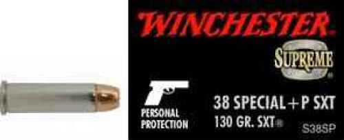 38 Special 20 Rounds Ammunition Winchester 130 Grain Hollow Point